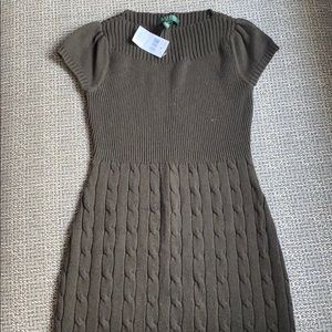 New Ralph Lauren Short Sleeve Sweater Dress